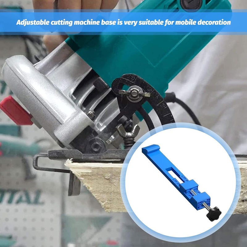 hinbkenla Adjustable Cutting Machine Base Guide,Saw Guide For Circular Saw,Guia Para Sierra Circular,Circular Saw Guide Rail,Electric Circular Saw Milling Positioning Clamp For Wood Tile Precision Cutting Tasks - Image 5